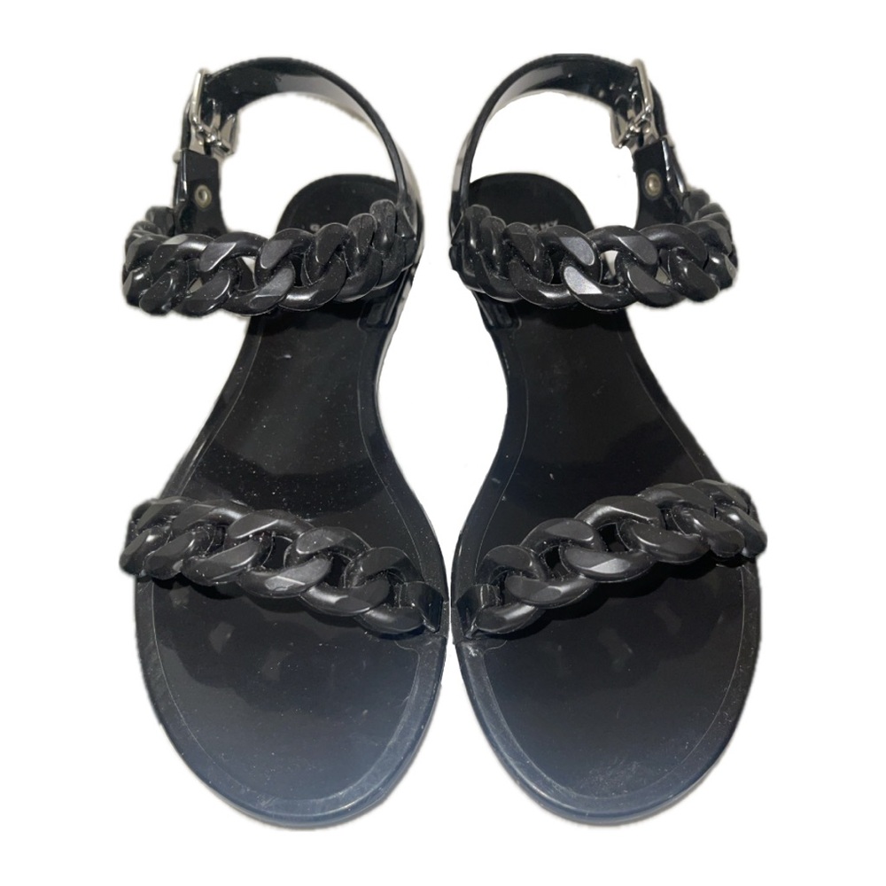 Black Givenchy Chain Link Sandals